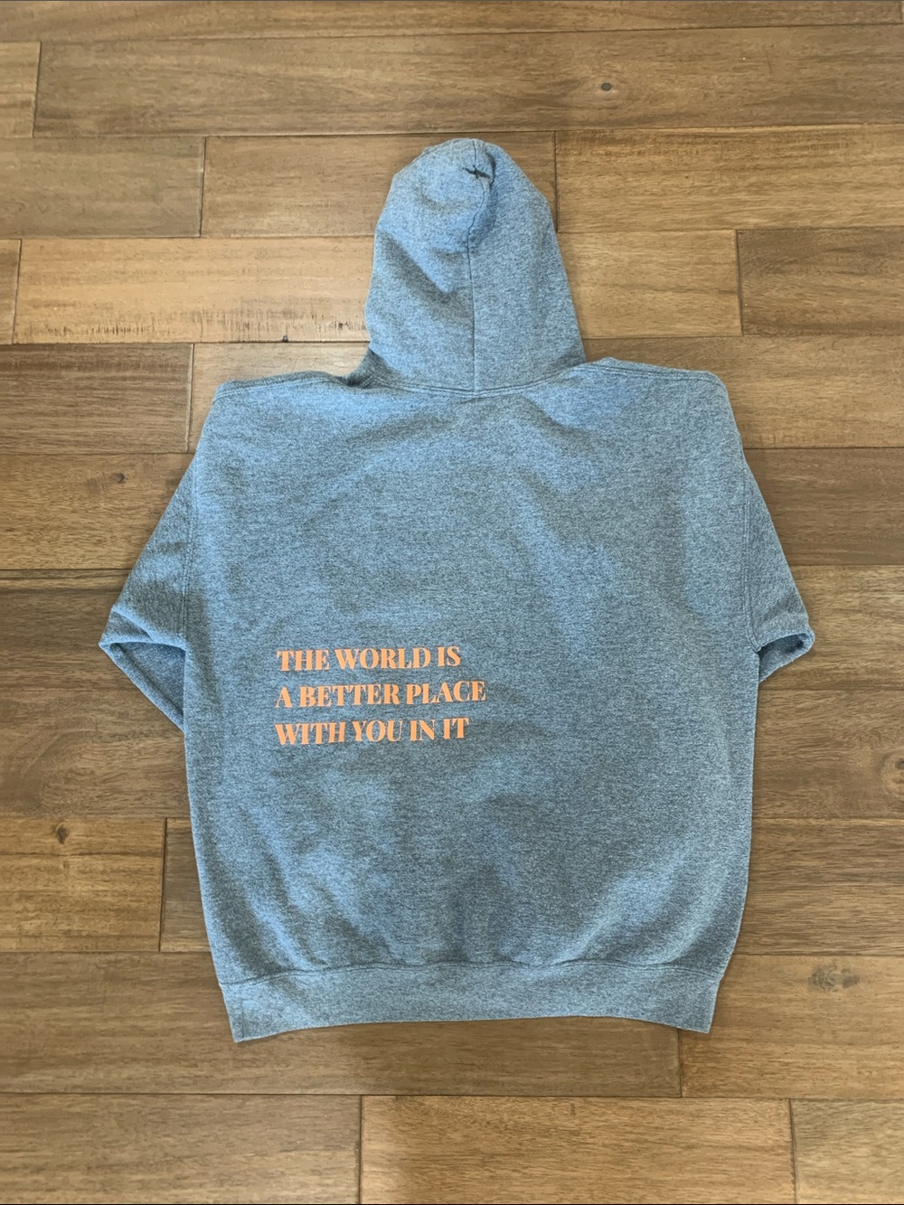 The World is a Better Place with you in it Logo Sweatshirt Grey